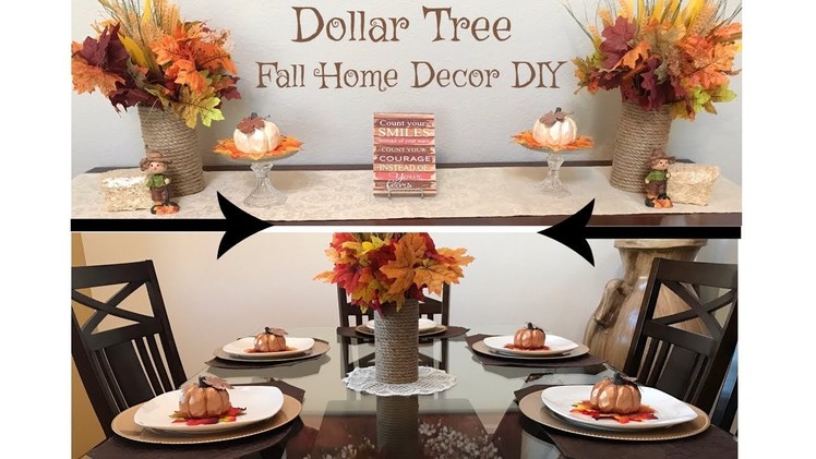 Dollar Tree Fall Home Decor DIY Tutorial