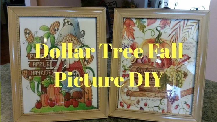 Dollar Tree Fall Picture DIY