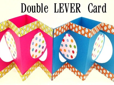 Double Lever Card - DIY ❤️ How to make ❤️ Tutorial ❤️ Scrapbook ❤️ Paper Folds - 796