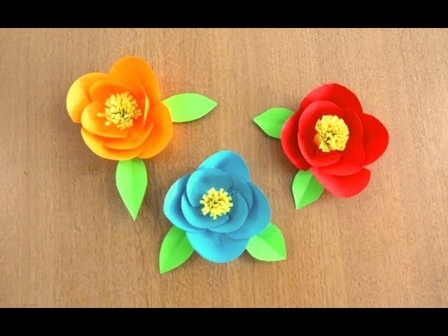 Easy & Beautiful Paper Flower ~ DIY ~ Flower Making Tutorial ~ Step by