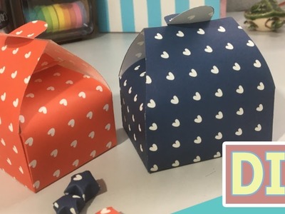 Easy DIY Gift box. Paper box tutorial