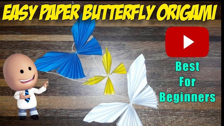 Easy Paper Butterfly Origami - Cute & Easy Butterfly DIY - Origami for Beginners | DIY Paper Crafts