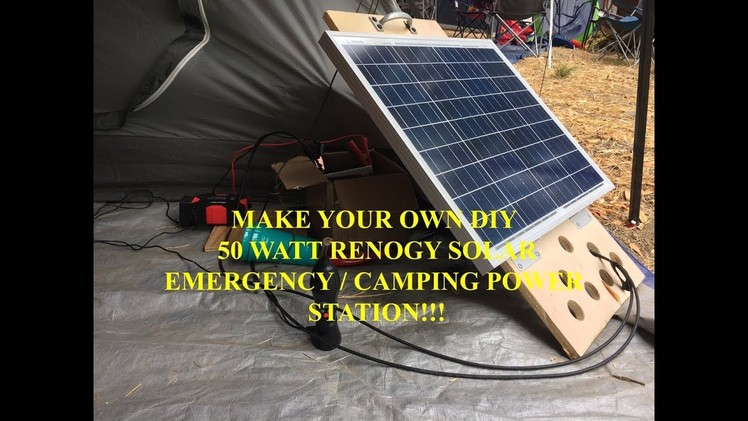 Emergency Camping Solar Panel DIY Charger Generator System Tutorial SLA