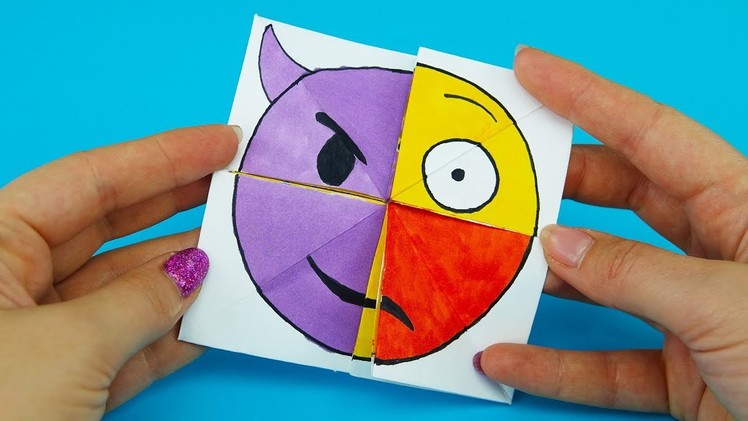 Emoji Diy Paper Magic Card | Face Changer Tutorial For Kids
