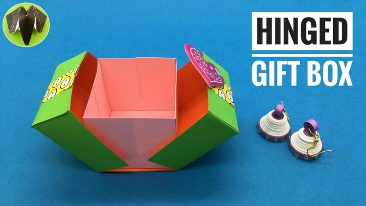 Hinged Square Gift Box - DIY Tutorial by Paper Folds - 789