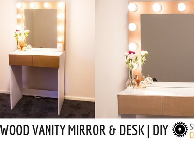 Hollywood Vanity Mirror & Desk | DIY