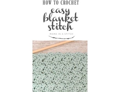 How To Crochet the Easy Blanket Stitch