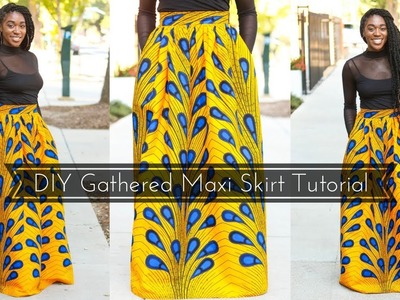 How to | DIY Gathered Maxi Skirt Tutorial Part 1