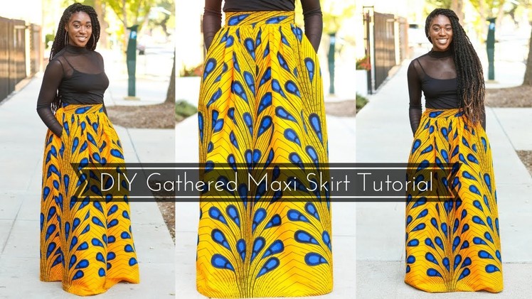 How to | DIY Gathered Maxi Skirt Tutorial Part 1