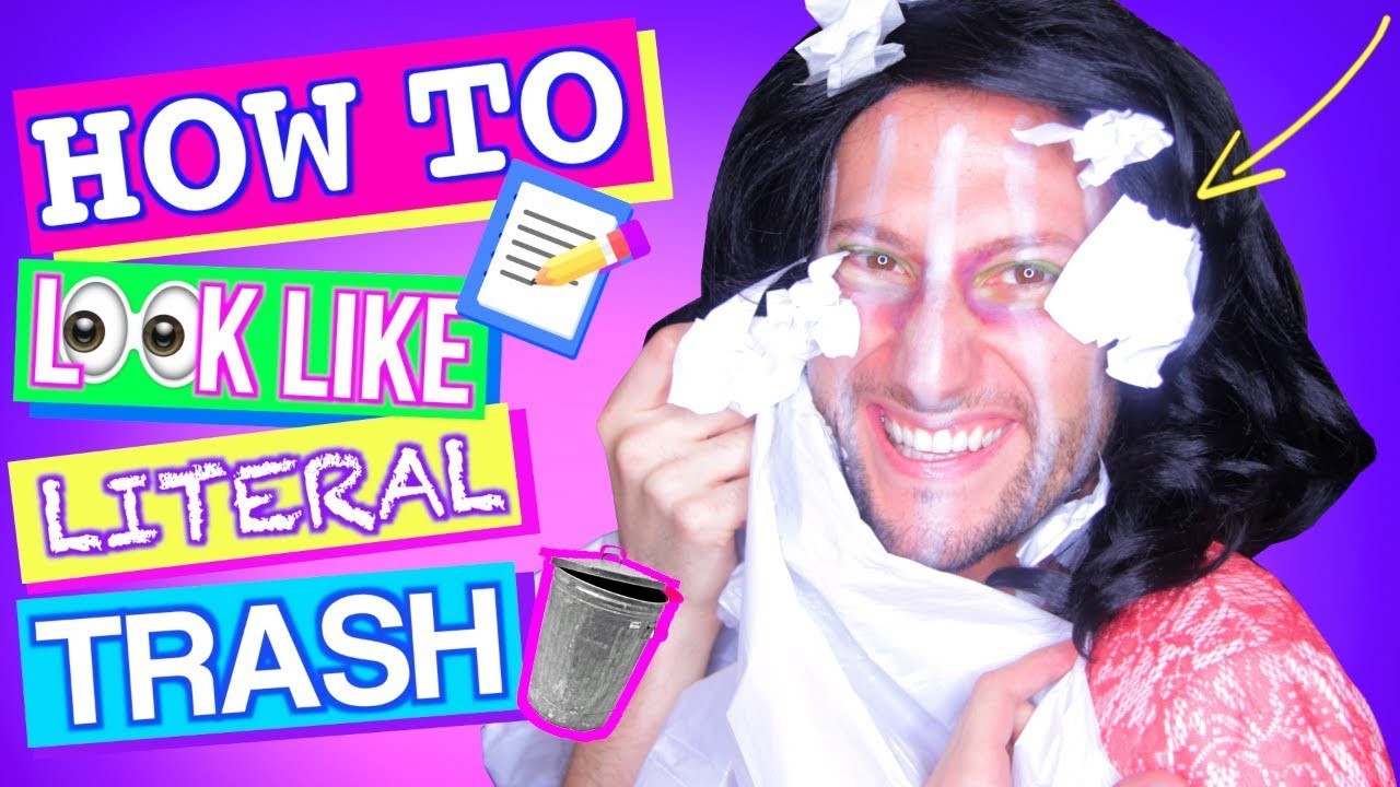 How to Look Like LITERAL TRASH! | DIY Back To School Trend Parody