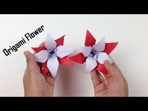 How to Make a Beautiful Origami Paper Flower - EasyCrafts DIY | Origami Flowers Tutorial - DIY Craft