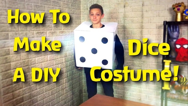 How To Make A Cardboard Die Costume! (Easy DIY)