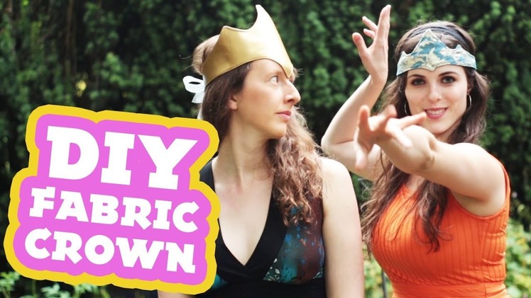 How to Make a DIY Fabric Crown for Kids & Adults | DAMSELS IN DIY