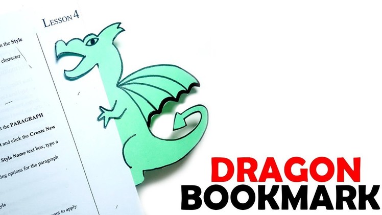 How to Make a Dragon bookmark-Easy Bookmarks Tutorial-Paper Bookmarks Diy Tutorial