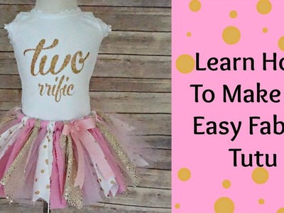 How To Make a fabric Tutu- NO SEW- Scraps Fabric Tutu-DIY TUTU