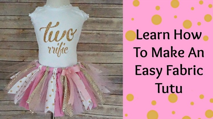 How To Make a fabric Tutu- NO SEW- Scraps Fabric Tutu-DIY TUTU