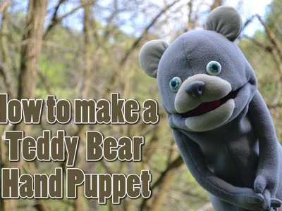 How to make  a teddy bear foam hand puppet DIY