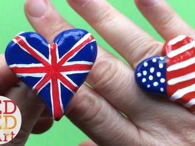 How to make a Union Jack Ring DIY - Easy Ring DIYs