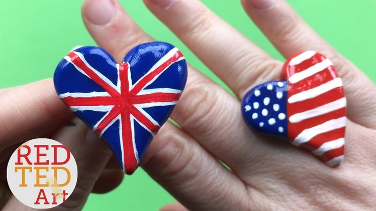 How to make a Union Jack Ring DIY - Easy Ring DIYs