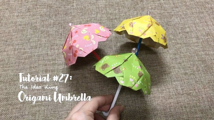How to Make DIY Origami Umbrella? | The Idea King Tutorial #27