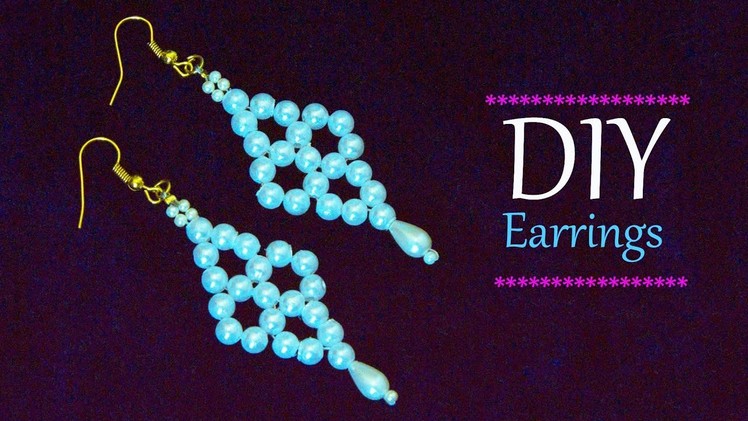 How to make easy earrings | DIY bridal earrings