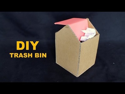 How to Make Trash Bin From Cardboard - DIY Trash Bin