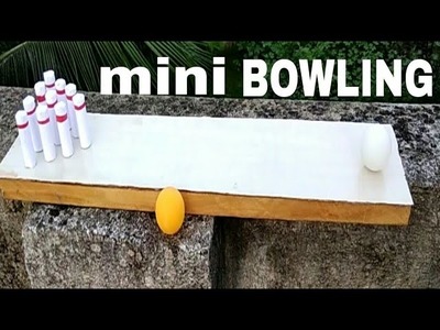 How To Make Wooden Bowling | Mini bowling Lane | Homemade bowling| DIY