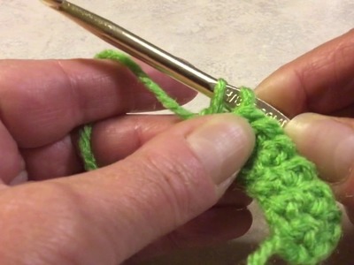 How to "Purl" Single Crochet Stitches