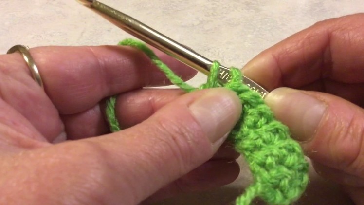 How to "Purl" Single Crochet Stitches