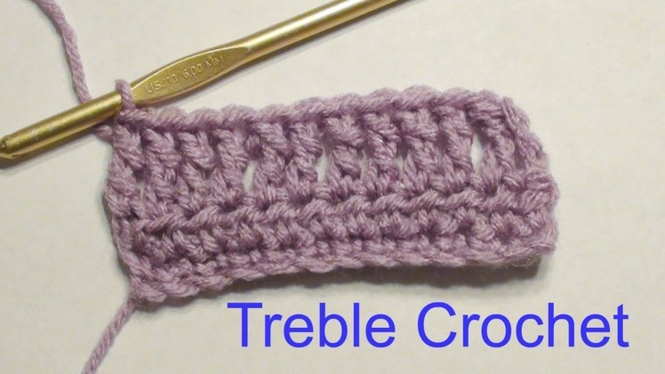 How to Treble Crochet and Treble Crochet Increase and Decrease Tutorial