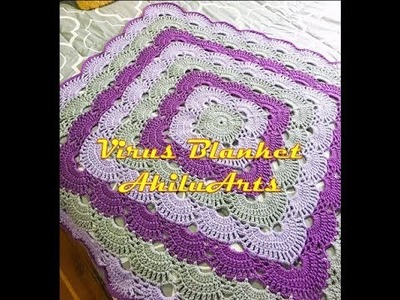 How to - Virus blanket - DIY crochet - DIY tutorial - Baby blanket - Tamil