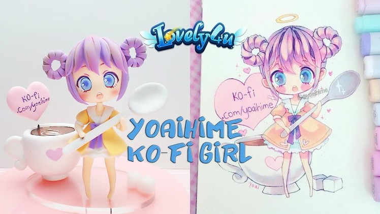 Lovely4u | VO29 | Yoaihime Ko-fi girl figure | DIY| Clay Tutorial