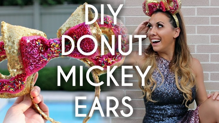 Make your own Disney Mouse Ears - DIY Mickey Donut headband tutorial