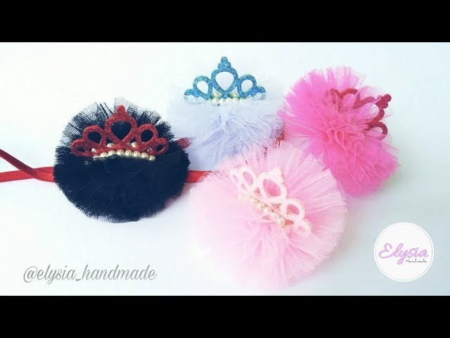 Mini Tulle Crown Headband | DIY by Elysia Headband
