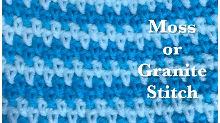 Moss Stitch- Crochet stitch #76