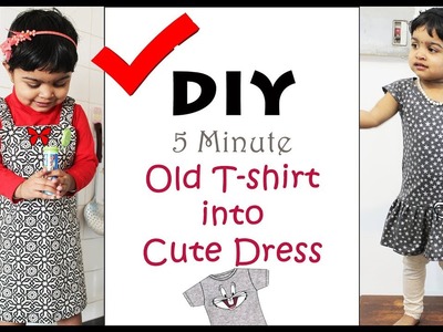 Old T-shirt Hacks for Girls | DIY Convert Old T-shirt into new clothes