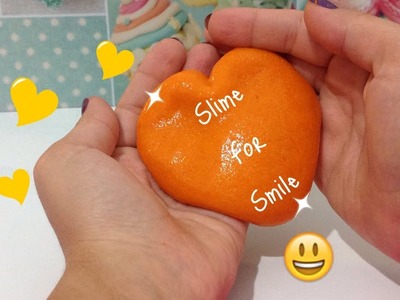 Orange & gold SLIME ???? super glitter e fluffy ???? Ricetta DIY tutorial + ASMR ???? per SLIME FOR SMILE