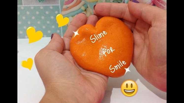 Orange & gold SLIME ???? super glitter e fluffy ???? Ricetta DIY tutorial + ASMR ???? per SLIME FOR SMILE