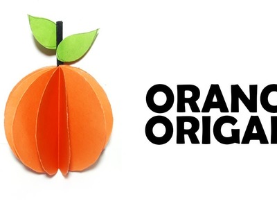 Origami Orange for Kids–DIY Paper Orange–How to Make Origami Orange–Origami for Kids–DIY