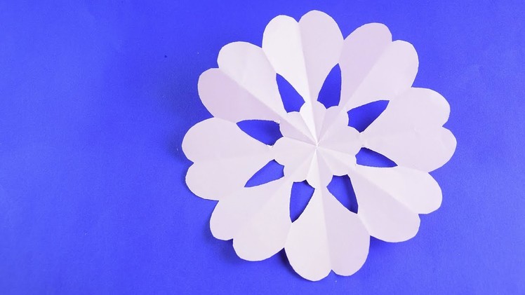 Paper Snowflake for Christmas and New Year Detailed tutorial DIY
