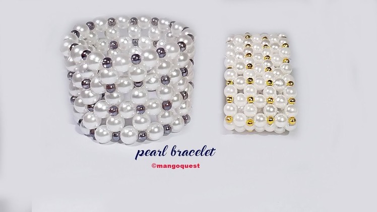 Pearl Bracelet Tutorial Fashion Jewelry DIY