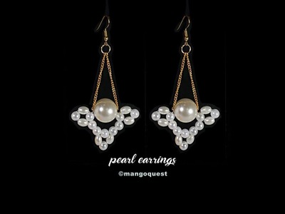 Pearl Earring Tutorial Quick And Easy Fashion Jewelry DIY