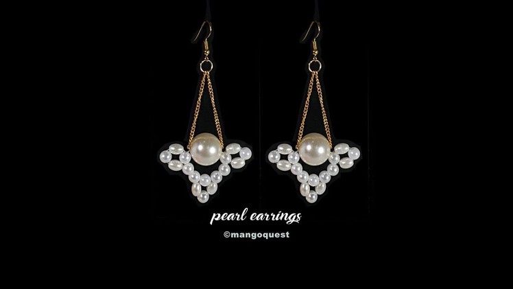 Pearl Earring Tutorial Quick And Easy Fashion Jewelry DIY
