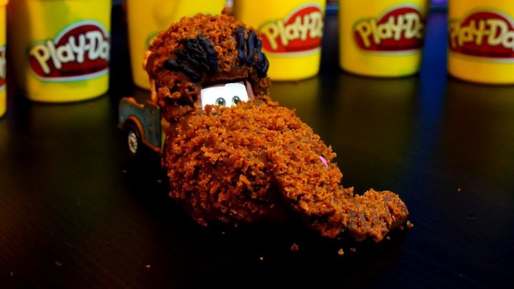 Play Doh Sesame Street Snuffleupagus Disney Cars 2 Mater DIY Playdoh Tutorial! 3D