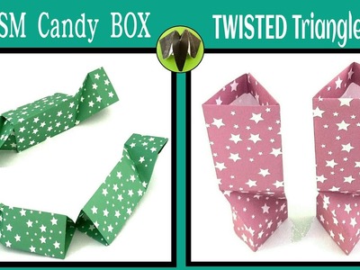 Prism Candy Box | Twisted Triangle Cup - DIY | Origami |Tutorial - 779
