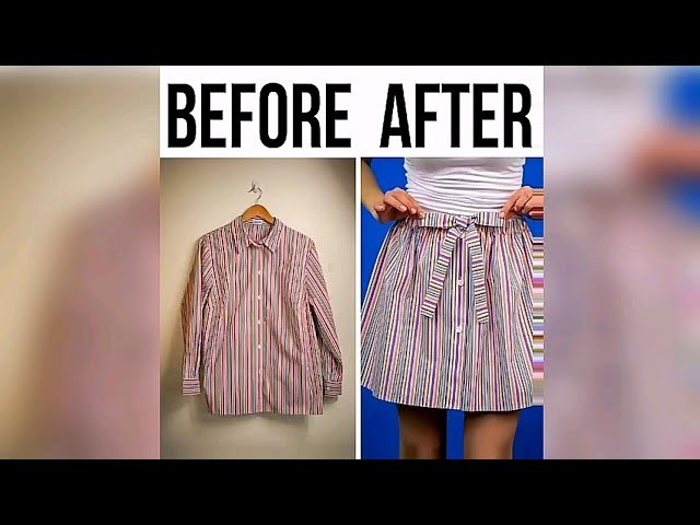 Shirt to skirt!!! Most cutest DIY transformation!!! Easy steps