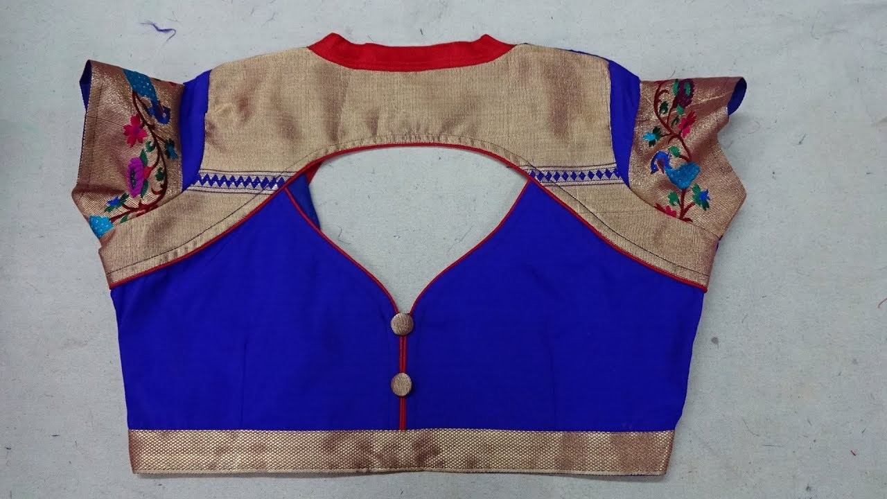 Patch Work Blouse Back Neck Designs Catalogue Image Anreapatchwork