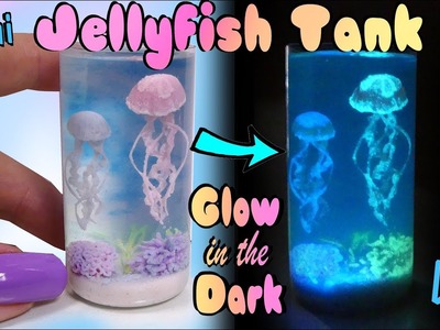 Simple 'Glow In The Dark' Mini Jellyfish Tank Tutorial. DIY Miniature Aquarium