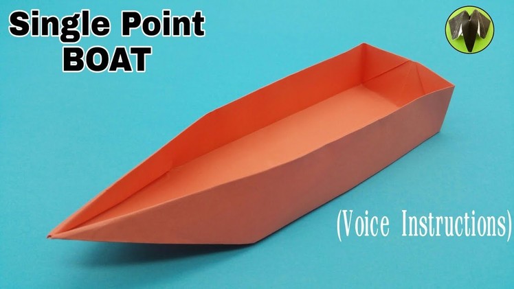 Single Point Floating Boat with Voice Instructions - DIY | Origami | Tutorial by Paper Folds - 799