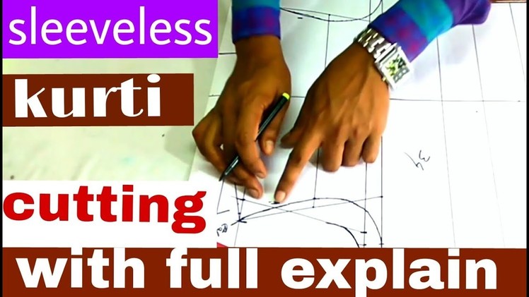 Sleeveless kurti.kameez cutting (DIY) with full explain by smart fashion look